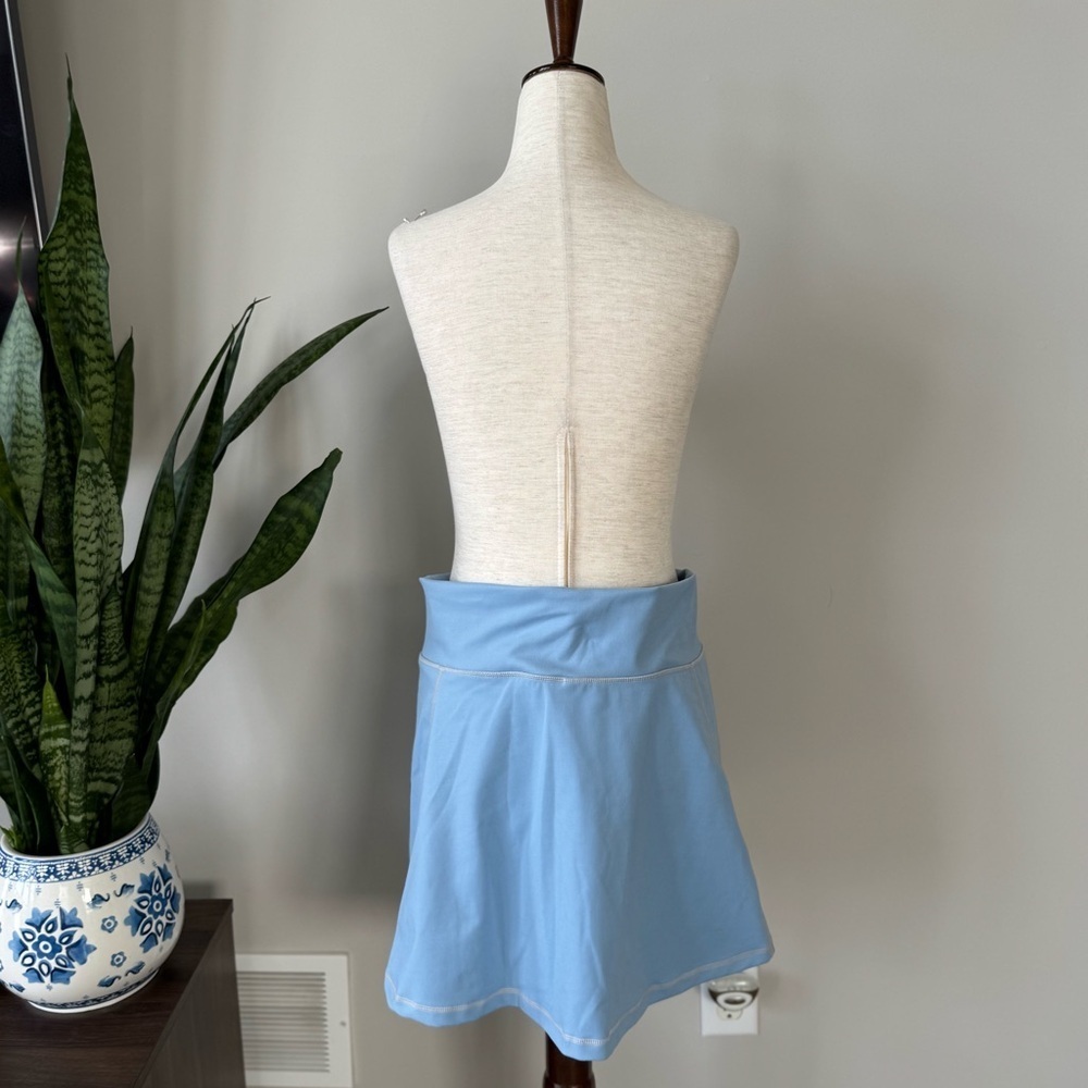 J. Crew CloudStretch high-rise sports Skort skirt - Baby Blue - Picture 3 of 10